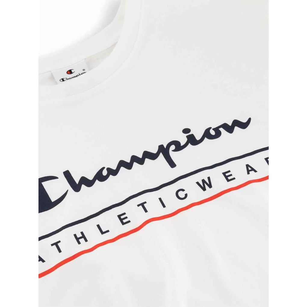 CHAMPION SS TEE WHT 220772-WW001