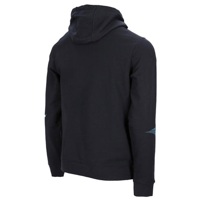 Mizuno Over The Head Hoodie (Opt 1) Lazio M felpa cappuccio uomo nero stagione 22/23 32EC2Q7109