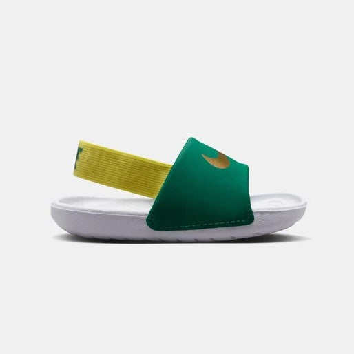 NIKE KAWA SLIDE TD MALACHITE/MTLC GOLD-SONIC YELLOW-WHITE FJ8811-301