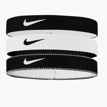 NIKE WIDE HEADBANDS 3PK BK/WH/BK N1011932036OS