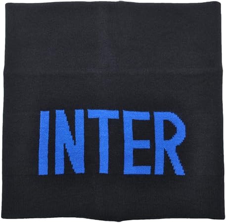 Internazionale FC Sciarpa Inter 153103 – Nero, accessorio unisex adulto in poliestere per autunno e inverno, regalo per tifosi, appassionati di calcio
