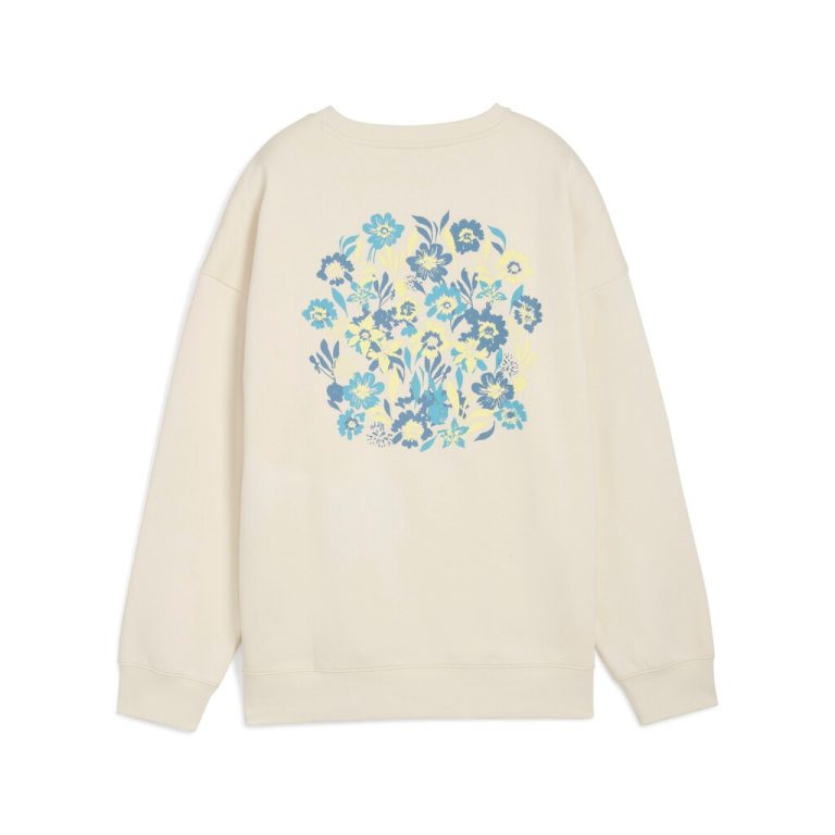 PUMA ESS NATURE 2.0  OVERSIZED CREW FL WHITE 688078-87