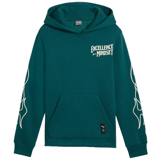 PUMA BASKETBALL CAUTION HOODIE B COLD GREEN 626521-22