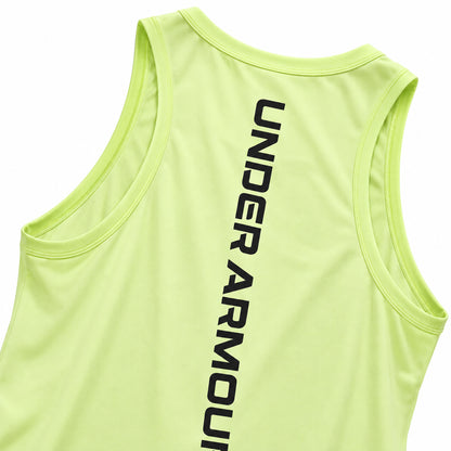 Under Armour Baseline Cotton Tank – Canotta uomo giallo in jersey di cotone – 1361901-727