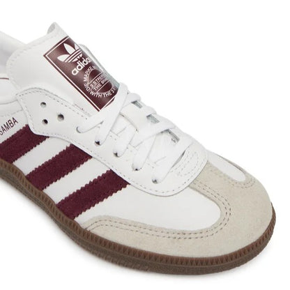 Adidas Samba OG C KZ8682 – Bianco/Maroon