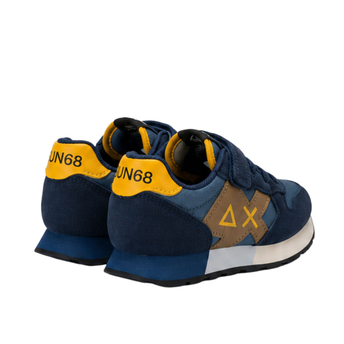 Sun68 Jaki Bicolor Z46322K-07 – Navy | Scarpe sportive bambino, sneakers casual dal design bicolore per il tempo libero e gli outfit di tutti i giorni