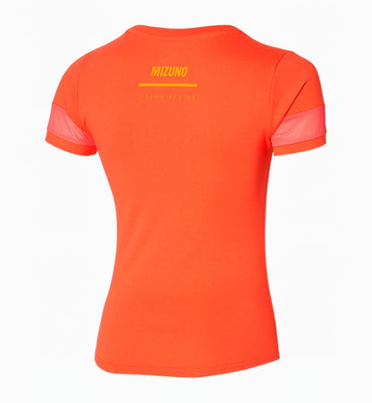 Mizuno Athletics Tee Running Donna Arancione