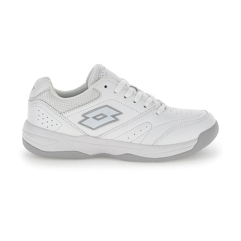 LOTTO COURT LOGO AMF XX W ALL WHITE/SILVER METAL 2 sneakers 220655-1GN