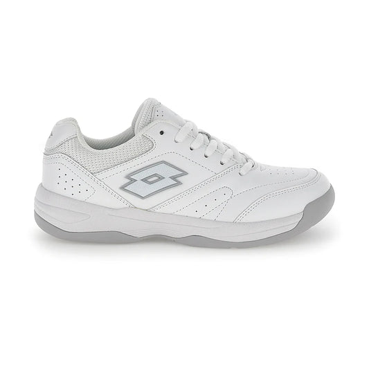 LOTTO COURT LOGO AMF XX W ALL WHITE/SILVER METAL 2 sneakers 220655-1GN