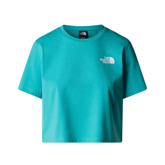 THE NORTH FACE W SIMPLE DOME CROPPED SLIM TEE VISTULA BLUE NF0A87U4E6F1