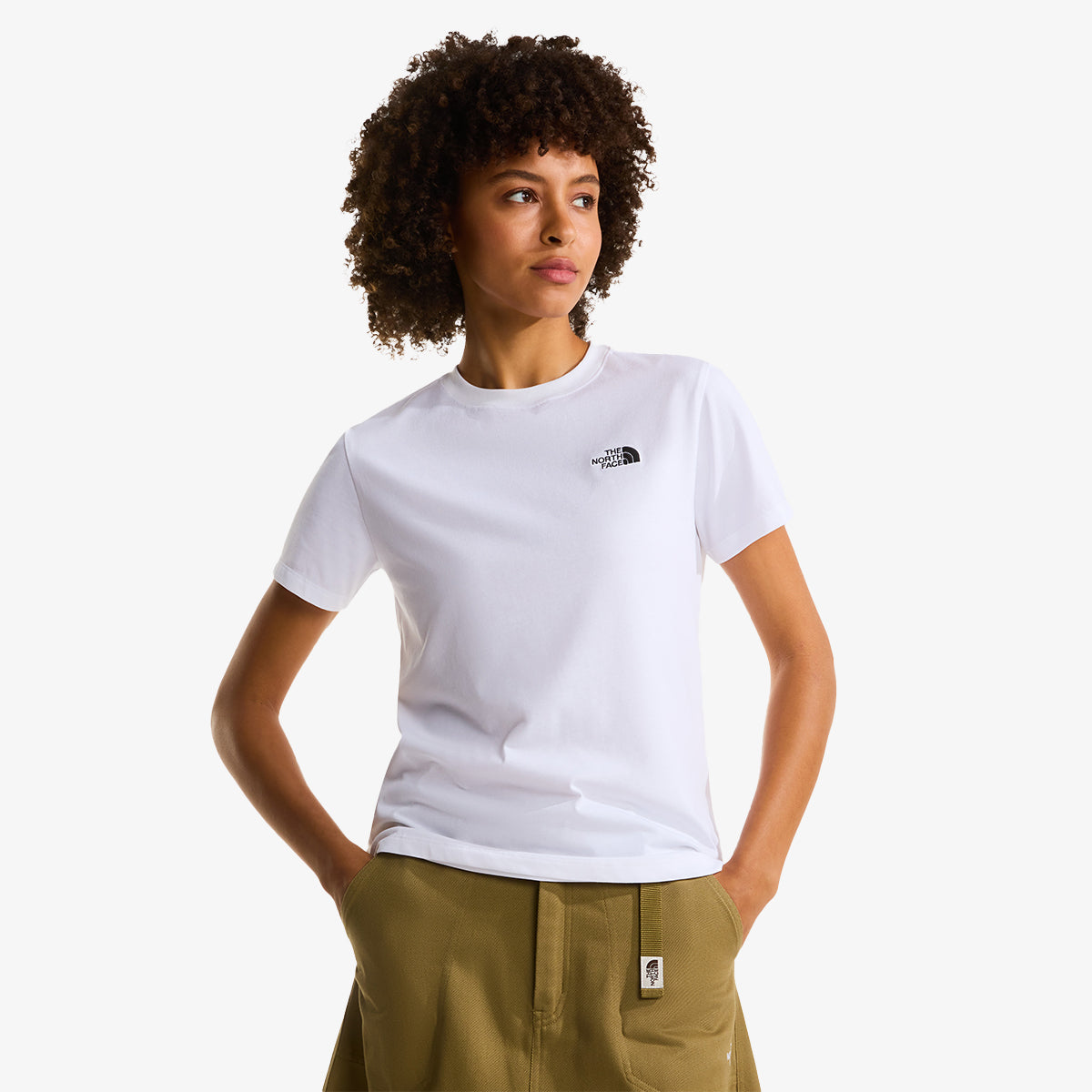 The North Face W Evolution Simple Dome Slm Short Sleeve Tnf White NF0A8FX7FN41 – foto 3