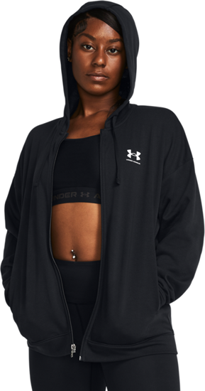 UNDER ARMOUR RIVAL TERRY OS FZ HOODED 1386043-001
