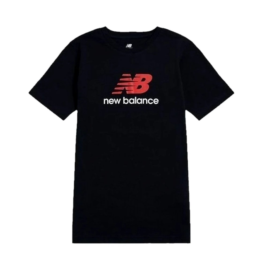 New Balance Jersey Stacked Logo Tee LAKB0253-BK | Unisex Bambino | Nero