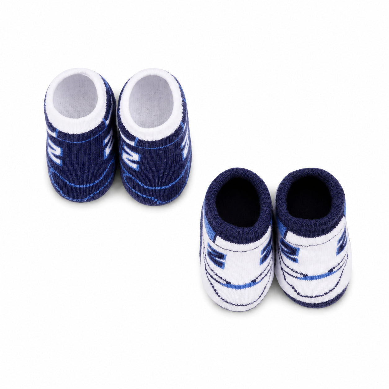 New Balance Classics 2 Pack Bootie Set LAKB0104-NNY | Neonato | Blu