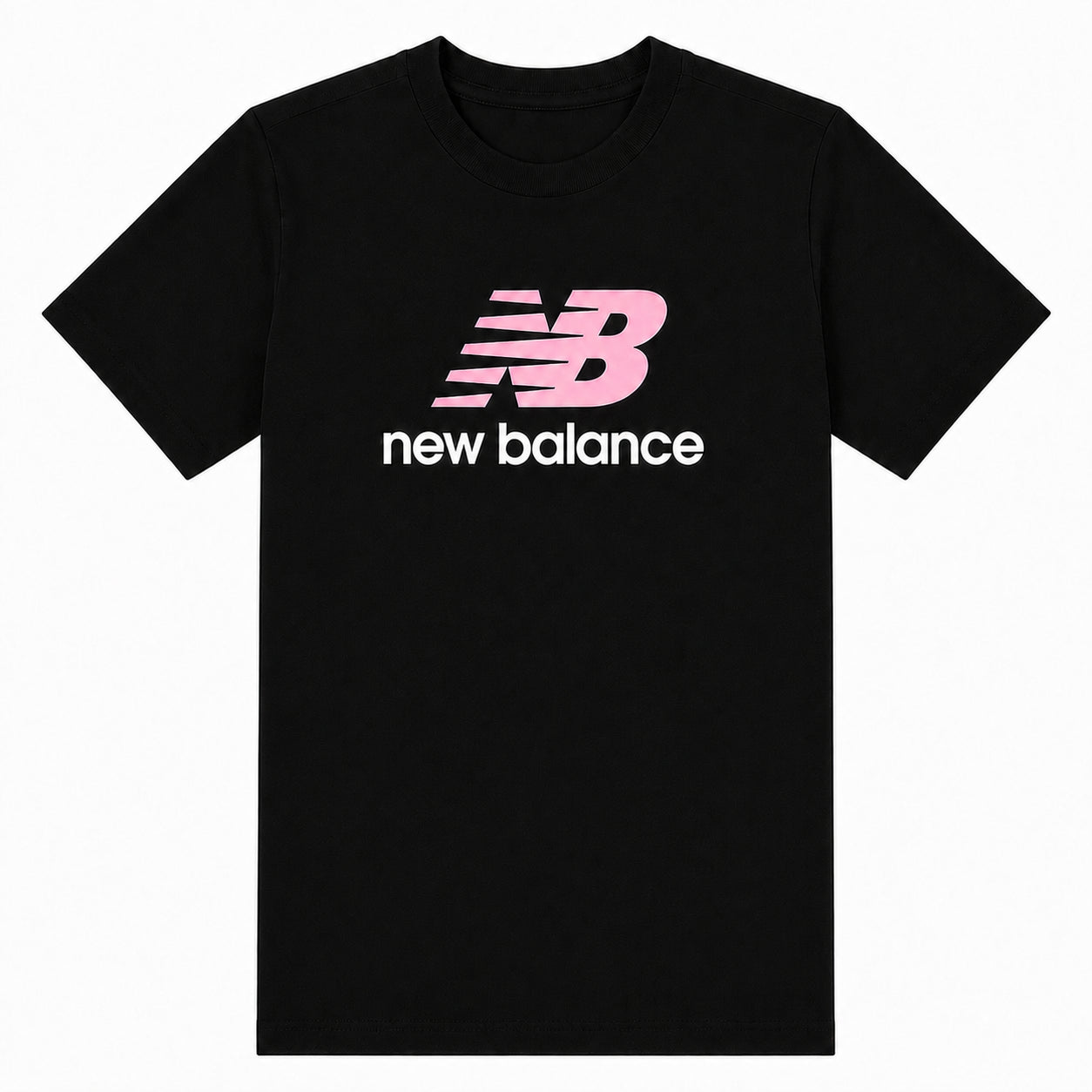New Balance NB Stacked Logo Jersey Tee LAKG0246-BK | Bambina | Nero