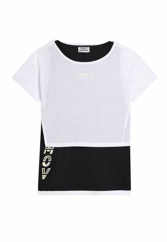 FREDDY T-shirt manica corta S26WMVT1-NW