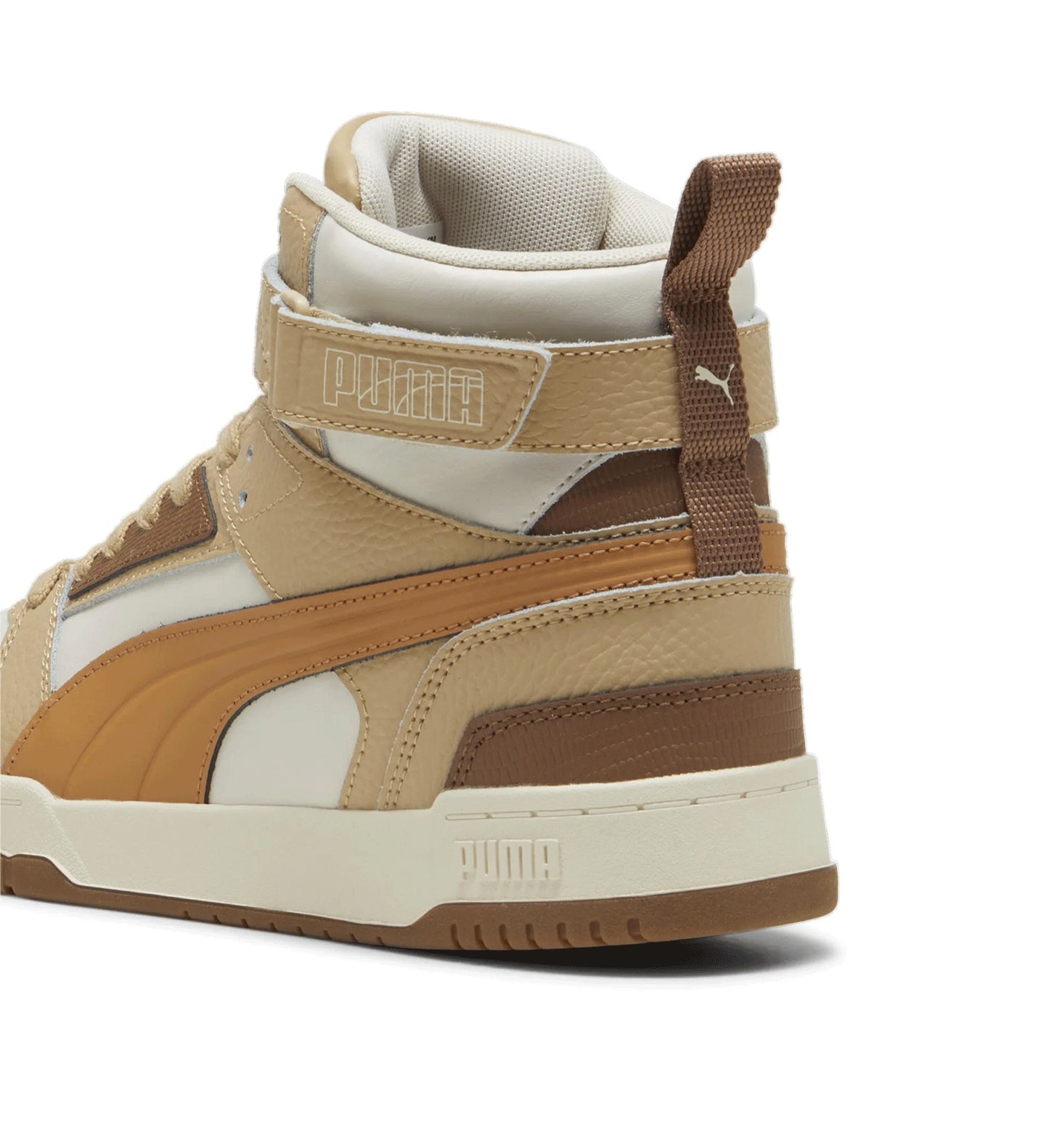PUMA RBD GAME LTHR ALPINE SNOW-CARAMEL LATTE-HAUTE COFFEE-SAND DUNE 397470-01