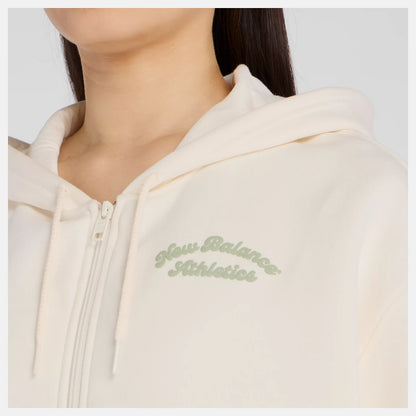 NEW BALANCE LINEAR HERITAGE FLEECE FULL ZIP - PERMAFROST WJ53509PEF