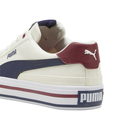 PUMA COURT CLASSIC VULC FS WARM WHITE-NAVY-SUGARED ALMOND 396353-01