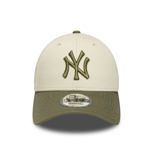 NEW ERA 9FORTY New York Yankees MLB sidepatch beige chiaro 60758992