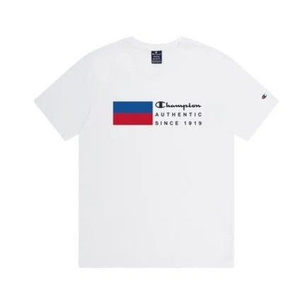 CHAMPION CREWNECK T-SHIRT WHT 219737-WW001