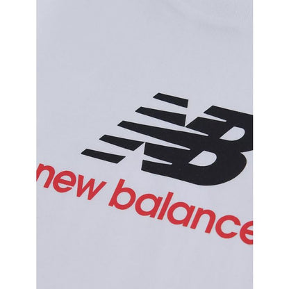 New Balance NB Stacked Logo Tee LAKB0297-BWE | Unisex Bambino | Bianco