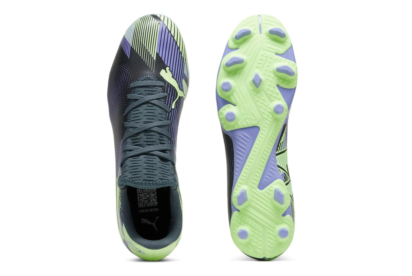 PUMA FUTURE 7 PLAY FG/AG GRAY SKIES-ELEKTRO PURPLE-FIZZY APPLE-PUMA WHITE 107939-03