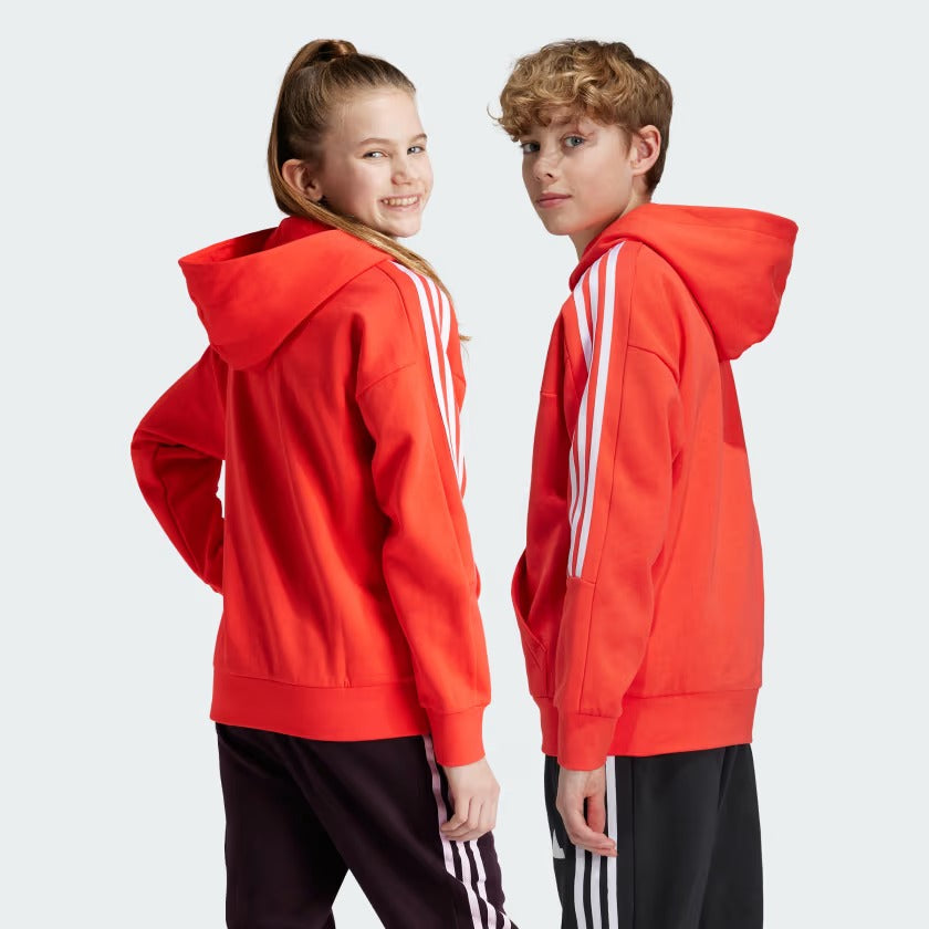 ADIDAS J HOT FL HOODIE BRIRED/WHITE IX9285