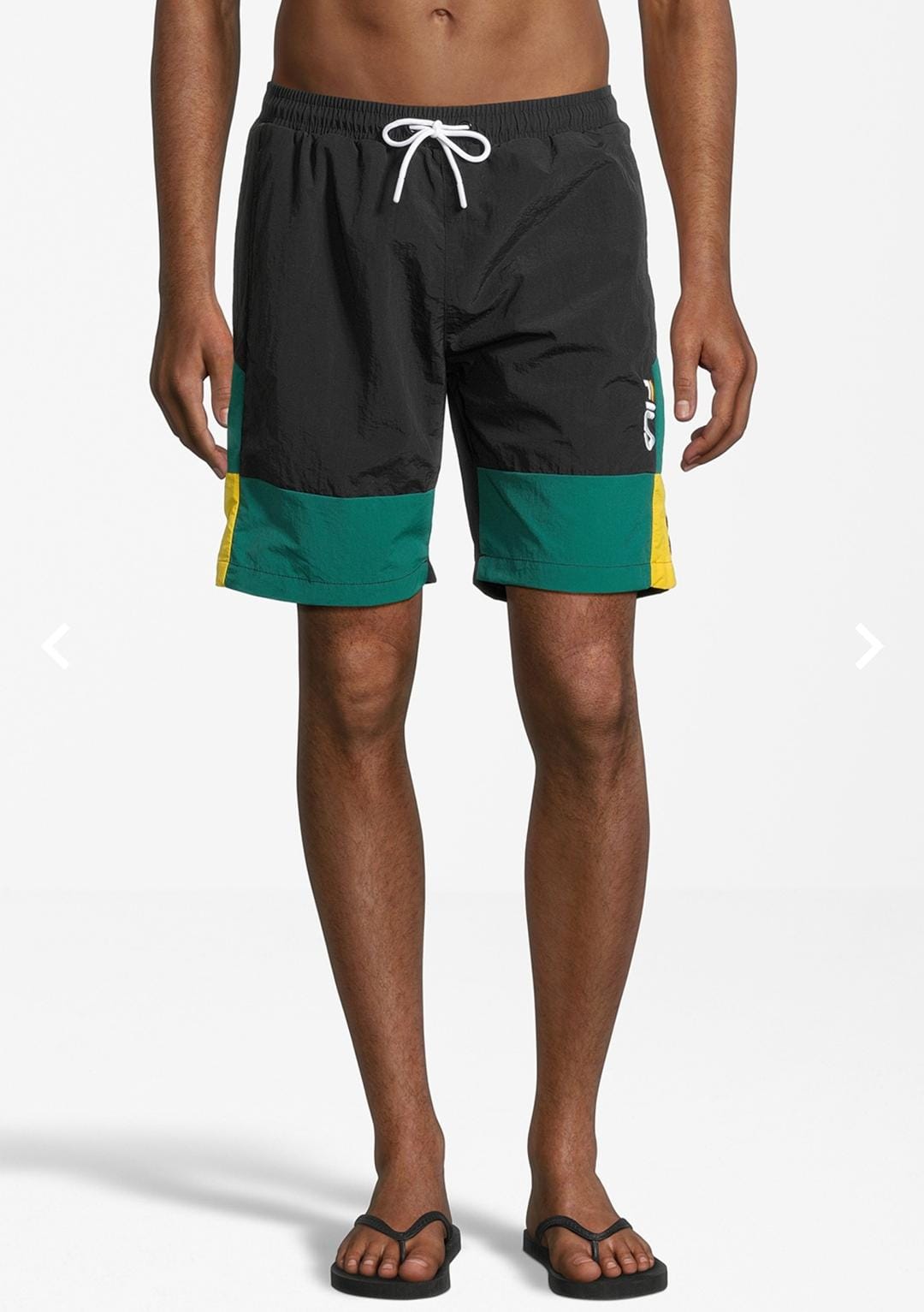 FILA SCIACCA SWIM SHORTS BLACK-AVENTURINE-DANDELION FAM0381-83372