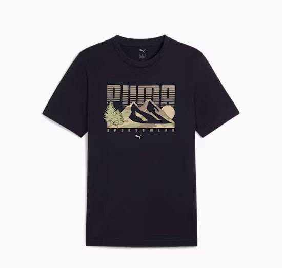 PUMA GRAPHICS MOUNTAIN TEE BLUE 684828-16