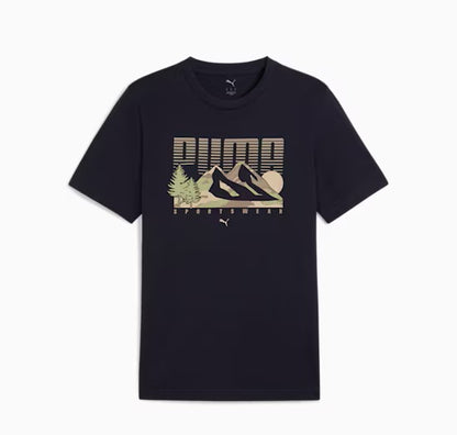 PUMA GRAPHICS MOUNTAIN TEE BLUE 684828-16