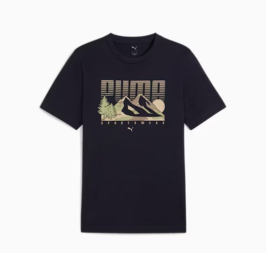 PUMA GRAPHICS MOUNTAIN TEE BLUE 684828-16