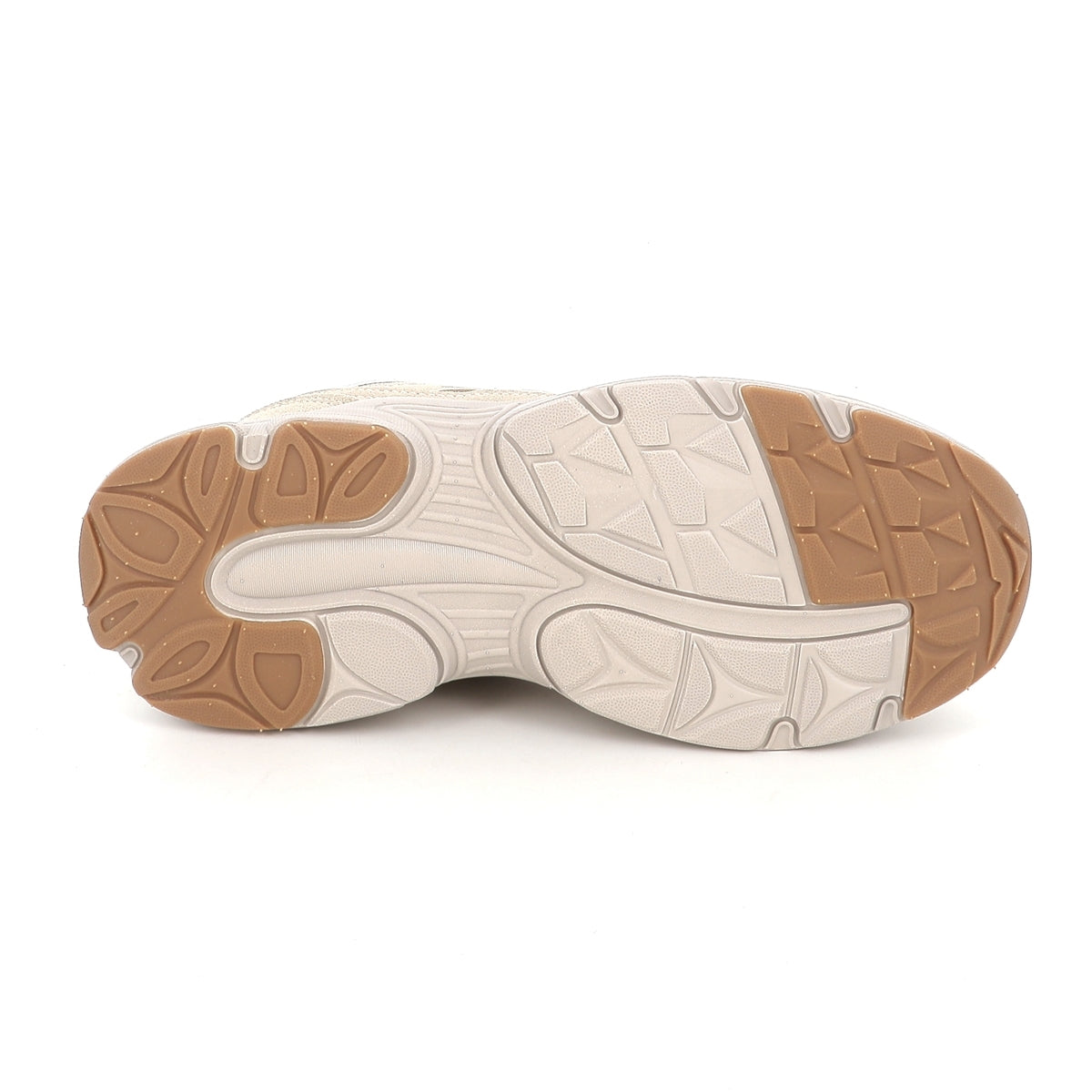 Lotto Boston AMF Patent JR – Scarpe sportive ragazzo unisex beige in nabuk e mesh – 224128-5V3