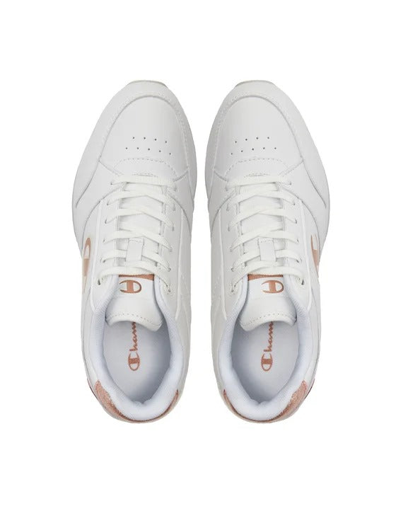 CHAMPION RR CHAMPII PLAT ELEMENT LOW CUT SHOE WHT/ROSE GOLD S11617-WW008