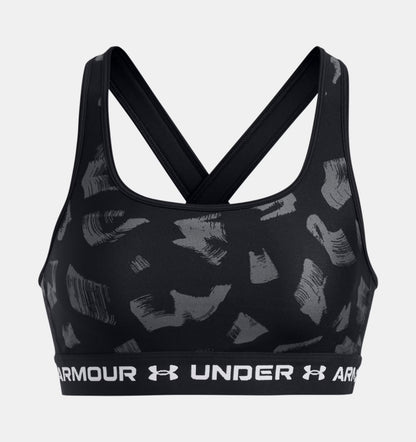 UNDER ARMOUR CROSSBACK MID PRINT BLACK 1361042-009