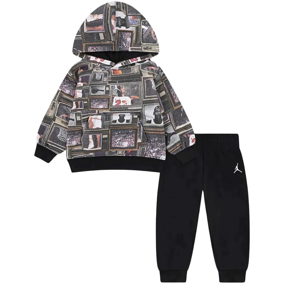 Jordan JRD JDB MJ BROOKLYN AOP FT SET BLACK 65F239-023