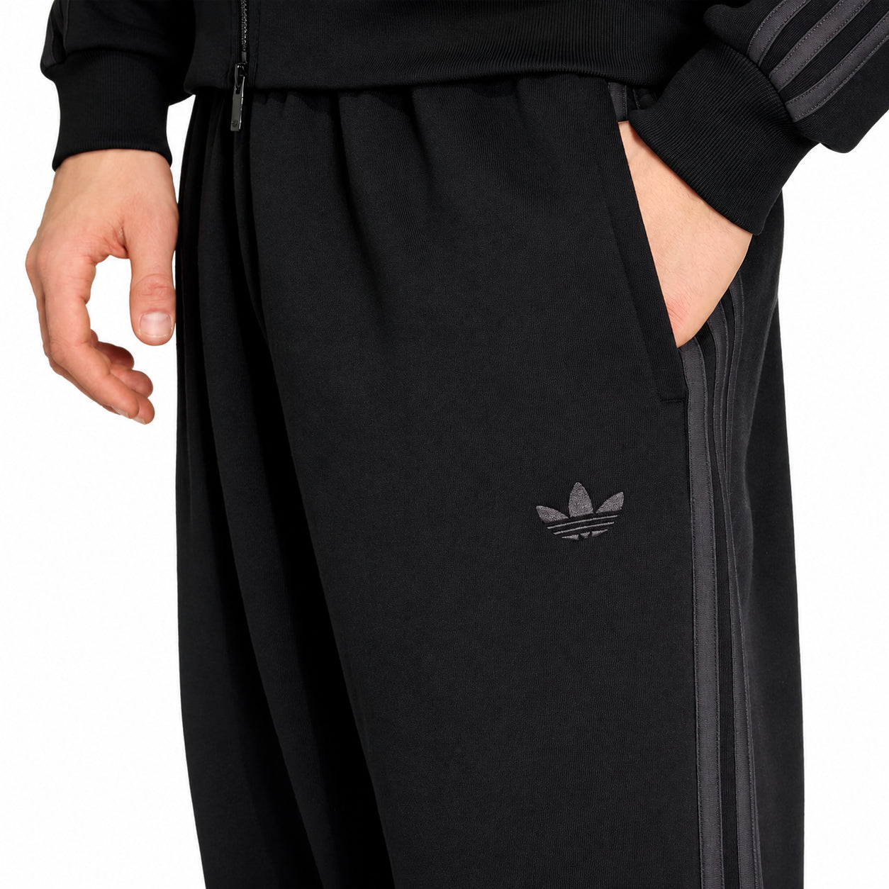 Adidas Originals Wide Joggers – Pantaloni Baggy Nero