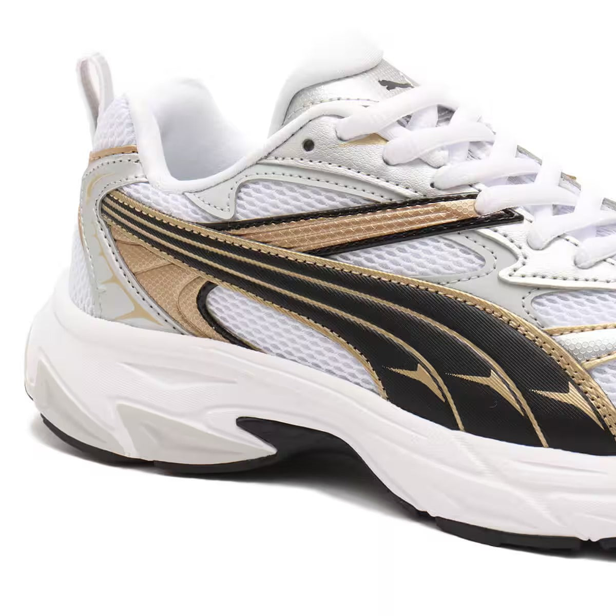 PUMA MORPHIC WHITE-GOLD-SILVER 392724-25
