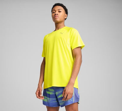 PUMA M RUN VELOCITY TEE (POLY) YELLOW 526600-39