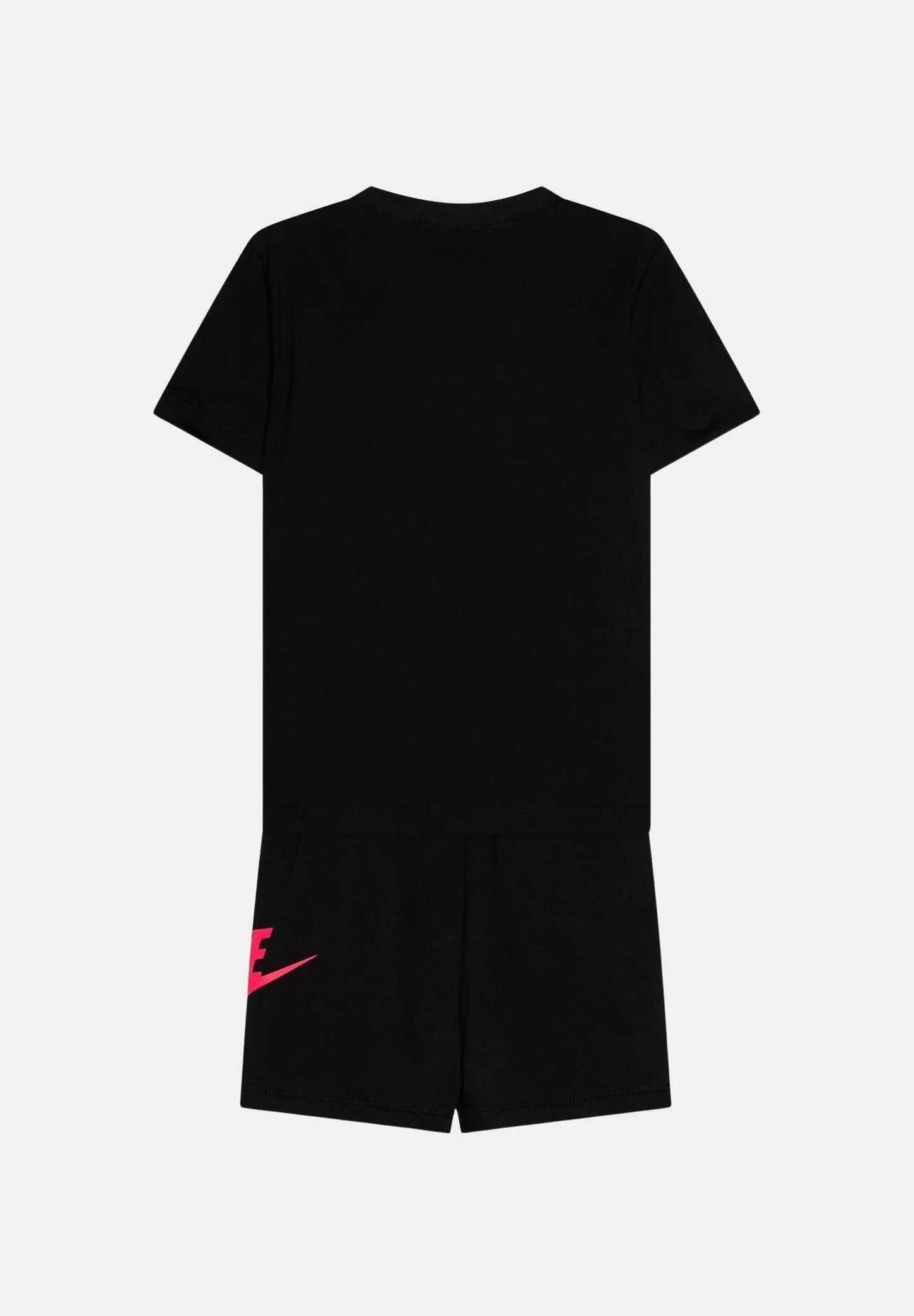NIKE CLUB TEE & SHORT SET HYPER PINK/BLACK 66L596-A1U
