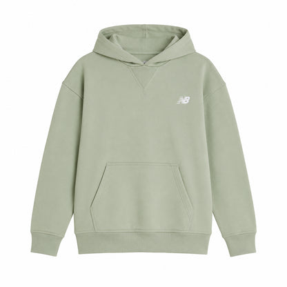 New Balance French Terry Small Logo Hoodie LAKG0056-SRV | Bambina | Silver Moss