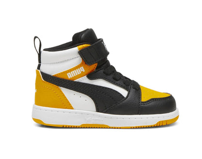 PUMA REBOUND V6 MID AC+ INF PUMA WHITE-PUMA BLACK-TANGERINE 396542-19