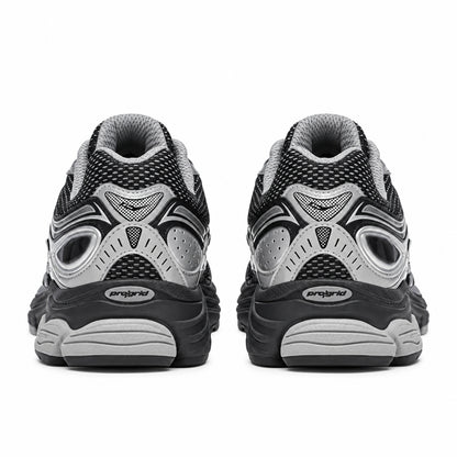 Saucony ProGrid Omni 9 Sneakers Unisex Scarpe Retro Running Uomo Donna Mesh ed Ecopelle Ammortizzazione ProGrid Nero Argento 36-46 S70739-13