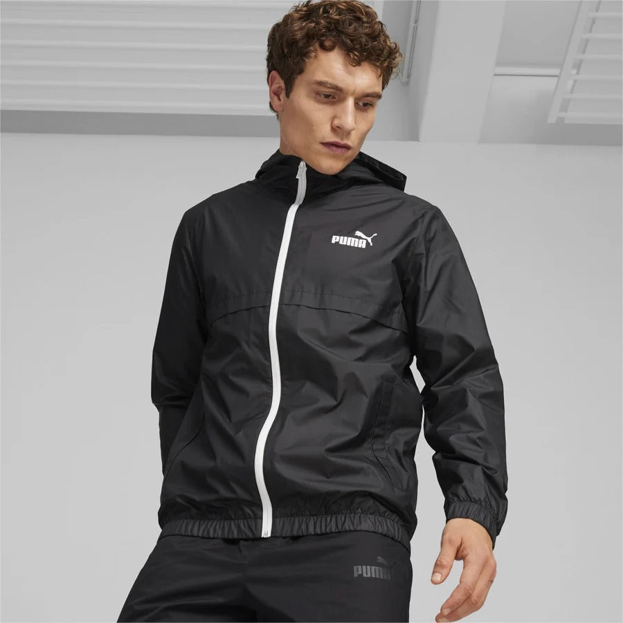 PUMA ESS SOLID WINDBREAKER BLACK-ALL BLACK 847484-52