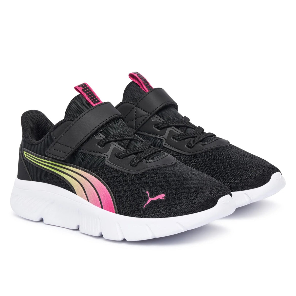 PUMA FlexFocus Modern Blaze Fade AC+ Inf 313849-01 – Black/ Shadow Grey | Sneakers primi passi unisex bambino in mesh per outfit casual e tempo libero