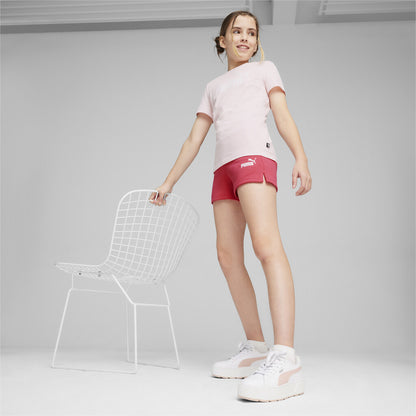PUMA LOGO TEE & SHORTS SET G WHISP OF PINK 846936-67