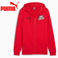 PUMA ACM  CULTURE HOODED SWEAT JACKET FOR ALL TIME RED-PUMA BLACK 777678-01
