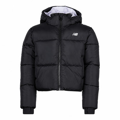 New Balance Unbaffled Puffer Coat Bambina Nero YJ62H2WF
