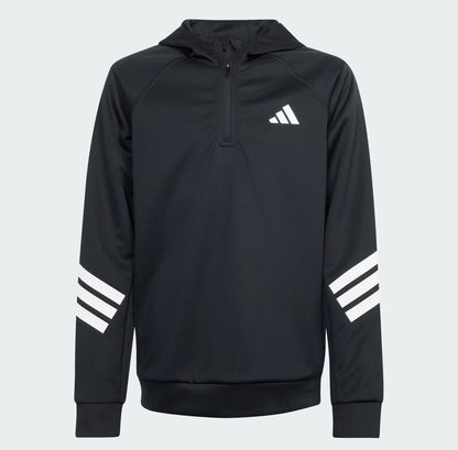 ADIDAS J SPR HOODIE BLACK/WHITE JD0104
