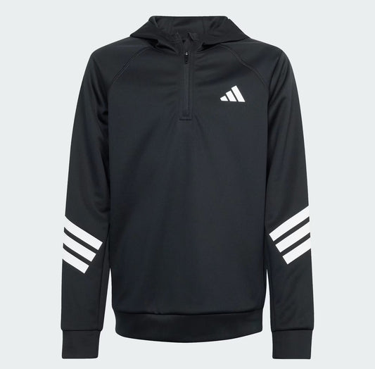 ADIDAS J SPR HOODIE BLACK/WHITE JD0104